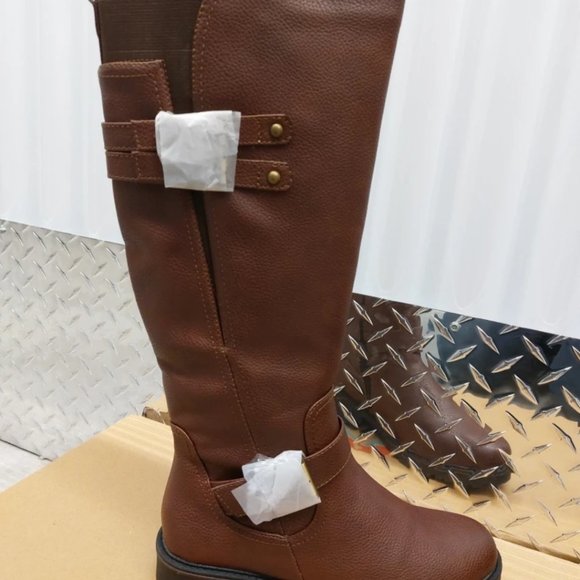 BANFF TRAIL Etiliwen women's tall warm brown water resistant boots - Picture 6 of 7